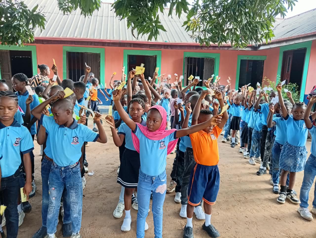 Students at Good Victory Magnates Academy
